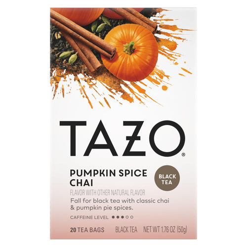 Tazo Pumpkin Spice Chai Black Tea, 20 Bags