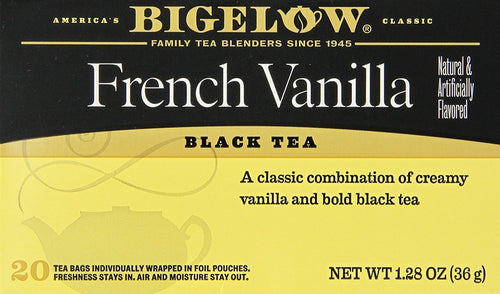 Bigelow French Vanilla Black Tea, 20 Count (Pack of 3)