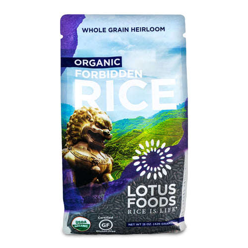 Lotus Foods Organic Forbidden Rice, Black Rice, 15 oz