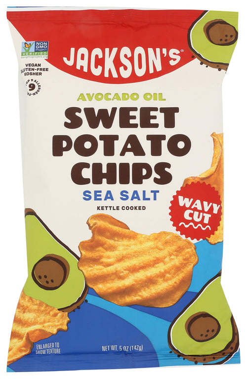 Jackson's Sea Salt Avocado Oil Sweet Potato Chips, 5 oz