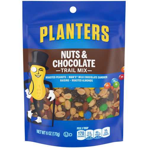 Planters Nuts & Chocolate M&M's, 6 oz Bags (Pack of 12)