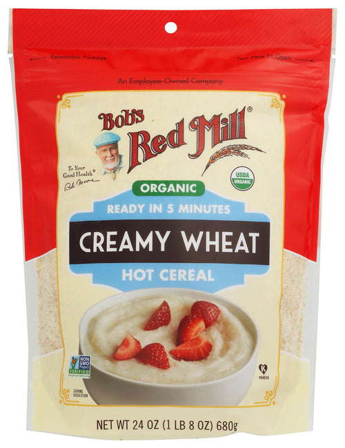 Bob's Red Mill Organic Creamy Wheat Hot Cereal, 24 oz