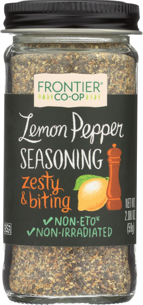 Frontier Salt-Free Lemon Pepper Seasoning Blend, 2.08 oz