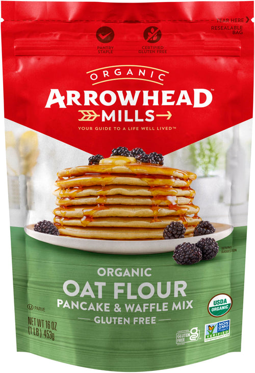 Arrowhead Mills Oat Flour Pancake & Waffle Mix, 16 oz