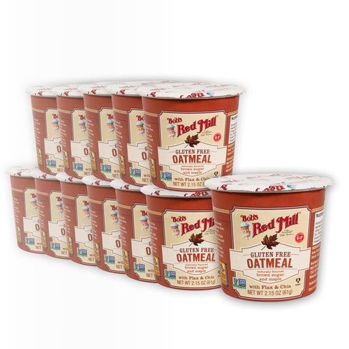 Bob's Red Mill Gluten-Free Maple & Brown Sugar Oatmeal Cup, 2.15 oz (Pack of 12)