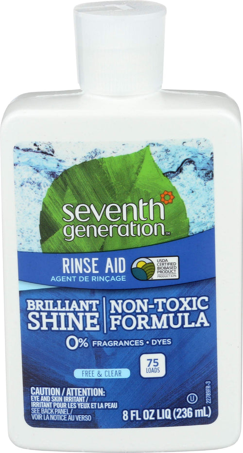 Seventh Generation Rinse Aid, Free & Clear, 8 fl oz
