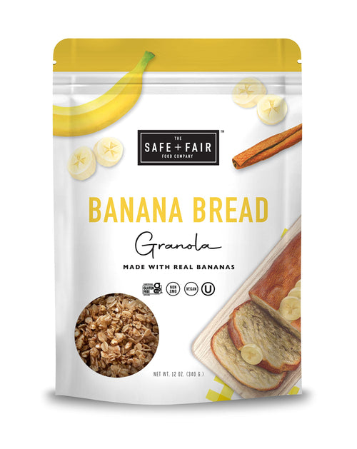 The Safe + Fair Food Company Banana Bread Granola, 12 oz
