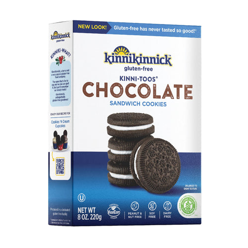 Kinnikinnick Gluten-Free KinniToos Chocolate Sandwich Cookies, 8 oz