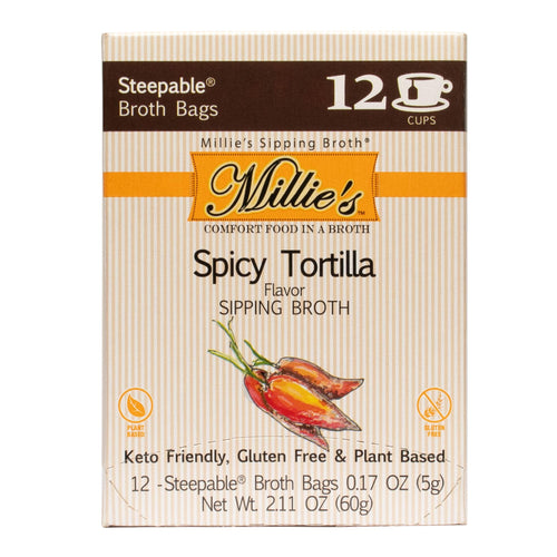Millie's Spicy Tortilla Sipping Broth, 12 Count