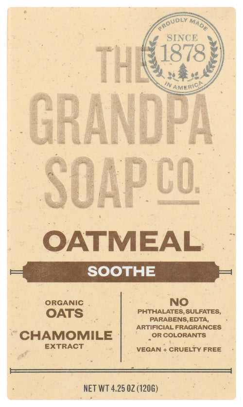 Grandpa's Oatmeal Soothe Bar Soap, 4.25 oz