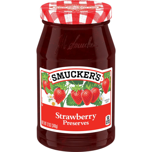 Smucker's Strawberry Preserves, 12 oz (Pack of 6)