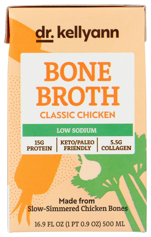 Dr. Kellyann Low Sodium Chicken Bone Broth, 16.9 fl oz