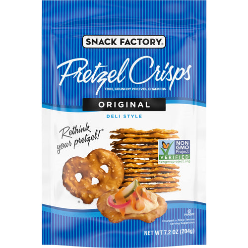 Snack Factory Pretzel Crisps, Original, 7.2 oz