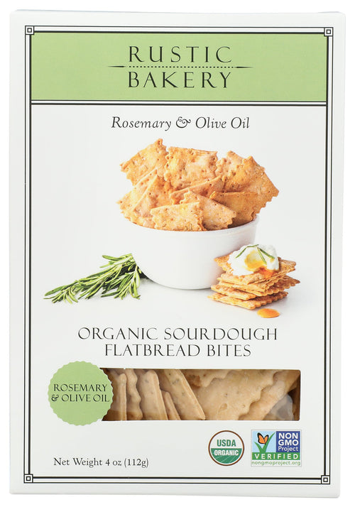 Rustic Bakery Rosemary Olive Oil Flatbread Bites, 4 oz