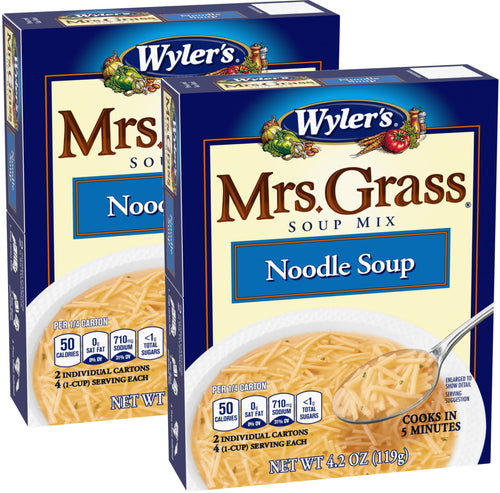 Mrs. Grass Chicken Noodle Soup Mix, 4.2 oz (Pack of 2)