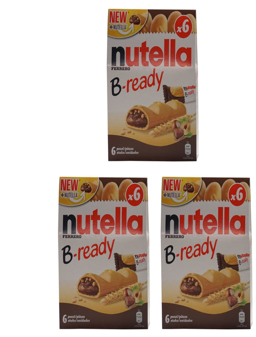 Nutella B-ready Wafer Snack, 4.6 oz (Pack of 3)