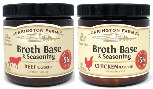 Orrington Farms Beef Broth and Chicken Broth Base, 12 oz (Pack of 2)