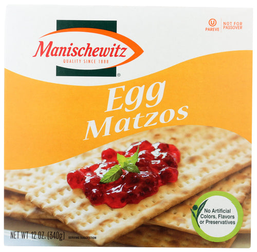 Manischewitz Egg Matzo Cracker, 12 oz