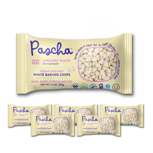 Pascha Organic White Rice Chocolate Baking Chips, 7.1 oz
