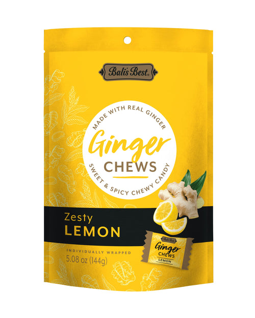 Bali's Best Ginger Chews, Zesty Lemon, 5.08 oz