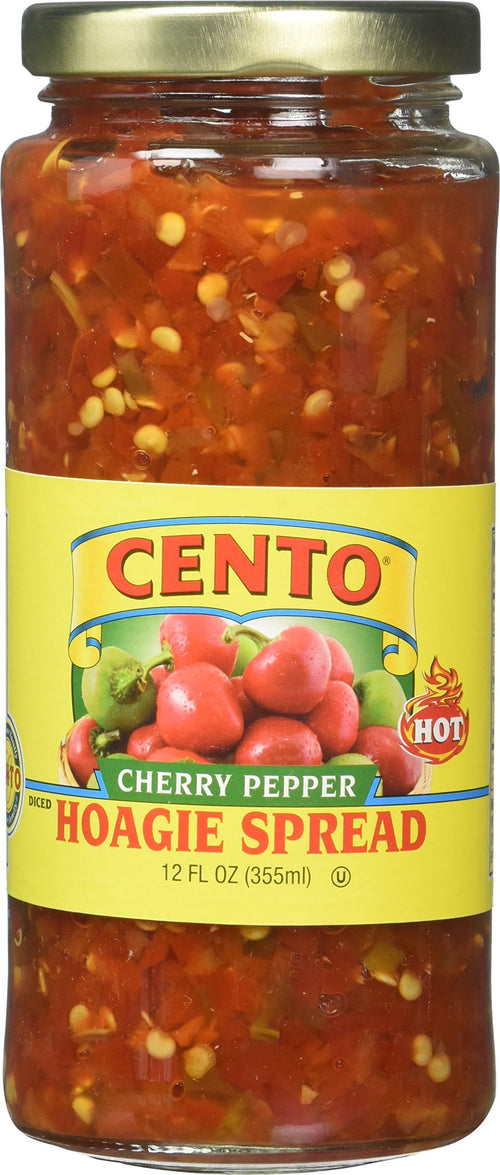 Cento Diced Hot Cherry Peppers, 12 oz (Pack of 6)