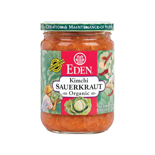 Eden Organic Fine Cut Sauerkraut, 18 oz Glass Jar