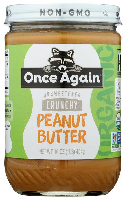 Once Again Organic Crunchy Peanut Butter, 16 oz