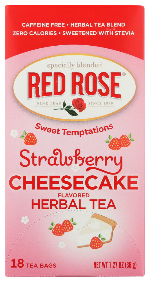 Red Rose Strawberry Shortcake Tea, 18 Count