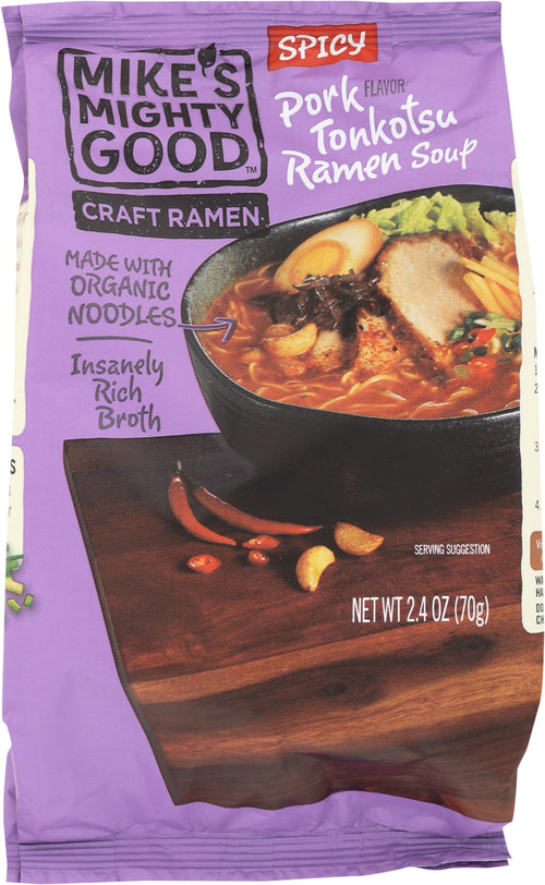 Mike's Mighty Good Organic Spicy Pork Tonkotsu Ramen, 2.4 oz