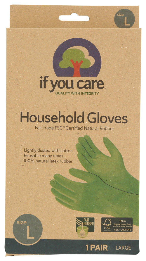 If You Care Latex Gloves, Large, Green (1 Pair)