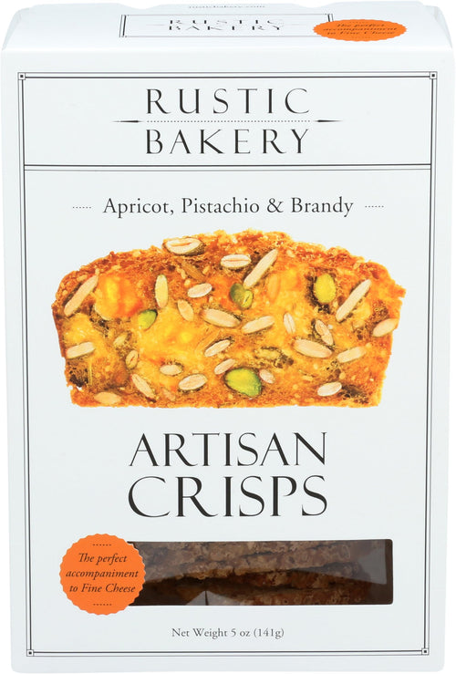 Rustic Bakery Apricot Pistachio Brandy Crisps, 5 oz