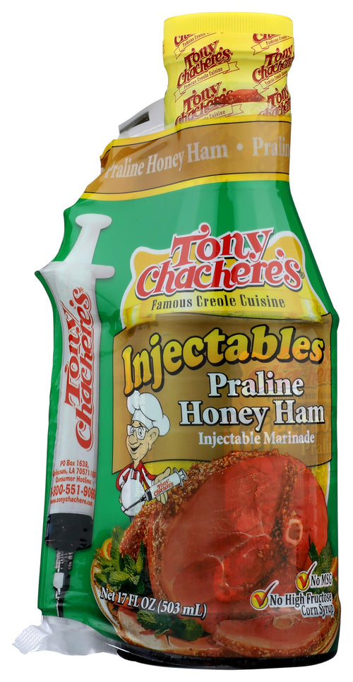 Tony Chachere's Praline Honey Ham Marinade with Injector, 17 oz