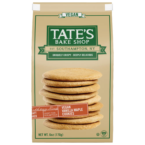 Tate's Bake Shop Vanilla Maple Vegan Cookies, 6 oz