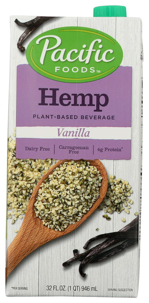 Pacific Foods Hemp Milk, Vanilla, 32 oz