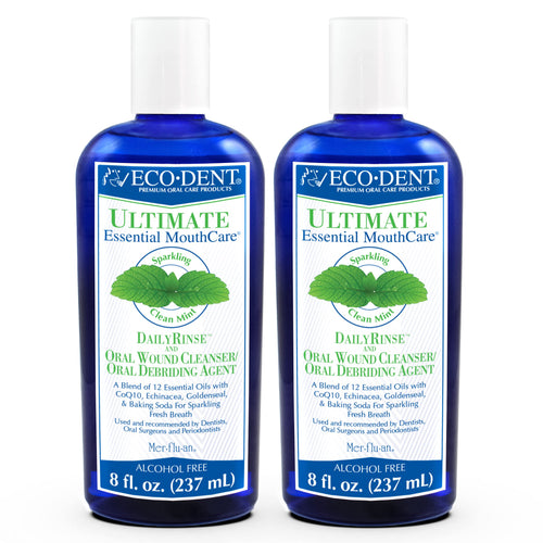 Eco-Dent Alcohol-Free Mouthwash, Mint, 8 fl oz (Pack of 2)