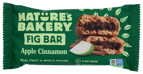 Nature's Bakery Whole Wheat Fig Bars, Apple Cinnamon, 2 oz (Pack of 12)
