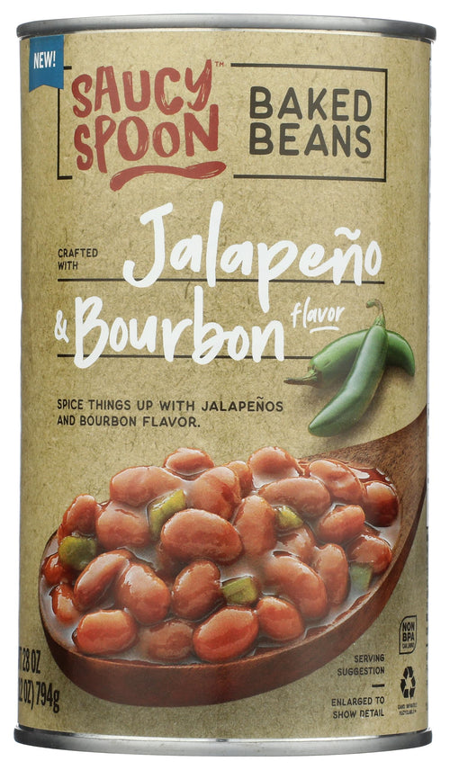 Saucy Spoon Baked Beans, Jalapeno & Bourbon (2 Cans)