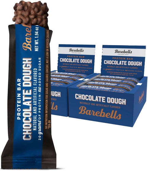 Barebells Protein Bars, Chocolate Dough, 20 g Protein, 12 Count (Pack of 2)
