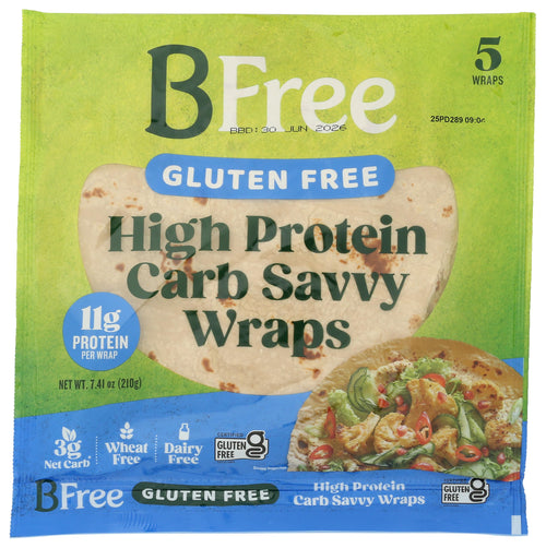 BFree High Protein Carb Savvy Tortillas, 7.41 oz (5 Tortillas)