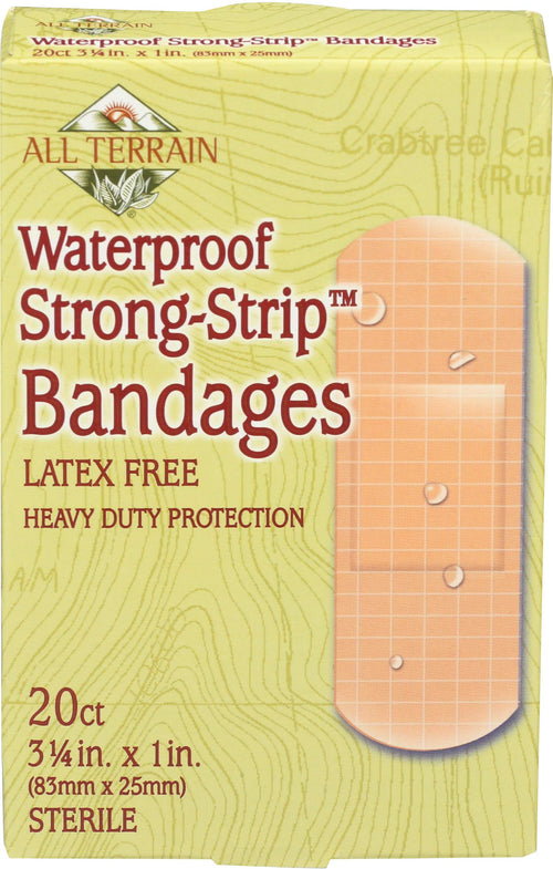 All Terrain Waterproof Latex-Free Bandages, 20 Count