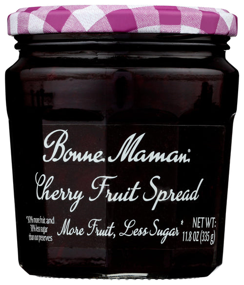 Bonne Maman Cherry Fruit Spread, More Fruit Less Sugar, 11.8 oz