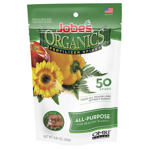 Jobe's Organics All Purpose Fertilizer Spikes, 50 Count