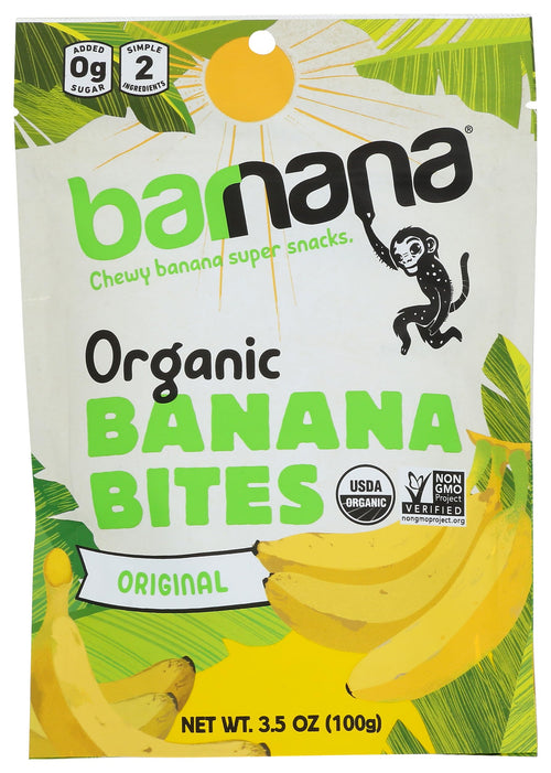 Barnana Organic Chewy Banana Bites, Original, 3.5 oz
