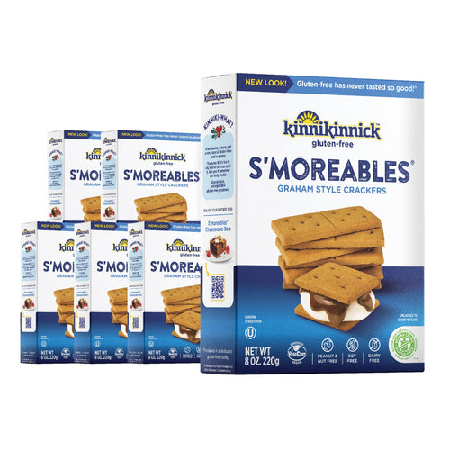 Kinnikinnick Gluten-Free S'moreables Graham Style Crackers, 8 oz (Pack of 6)