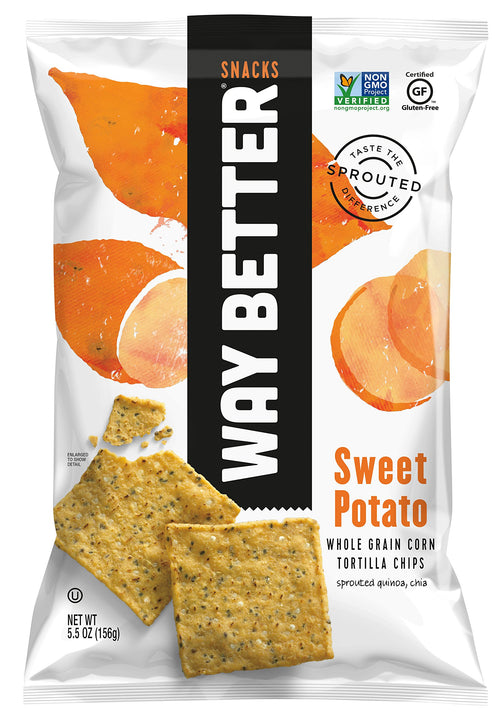 Way Better Snacks Sweet Potato Classic Tortilla Chips, 5.5 oz