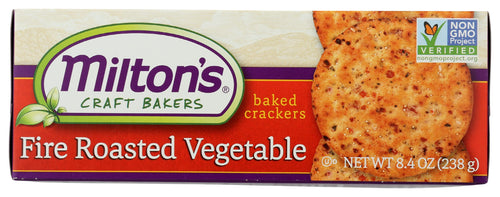 Milton's Fire Roasted Vegetable Baked Crackers, 8.4 oz (Pack of 8)