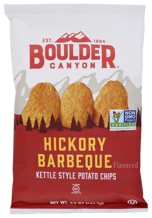 Boulder Canyon Kettle Cooked Hickory Barbeque Potato Chips, 6.5 oz