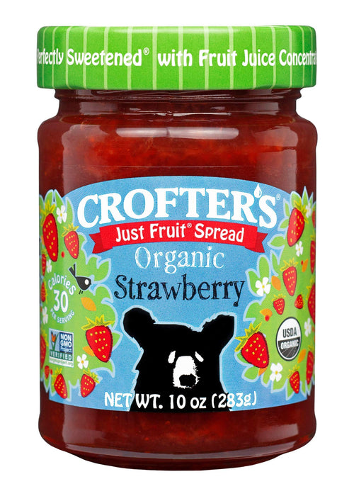 Crofter's Organic Strawberry Fruit Spread, 10 oz