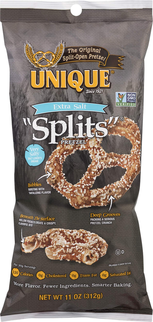 Unique Pretzel Splits, Extra Salt, 11 oz