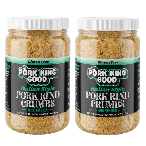 Pork King Good Italian Pork Rind Panko Bread Crumbs, Gluten Free (Pack of 2)